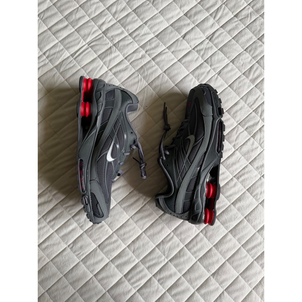 Nike Men Shox Ride 2 Smoke Grey Red Silver Size 11.5 IM5999-084 NEW W/O BOX